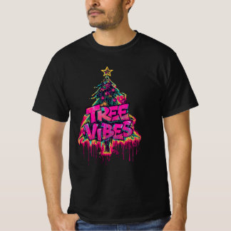 T-shirt Tree Vibes – Graffiti Christmas Tree Design