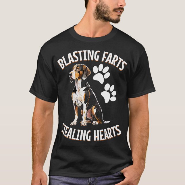 T-shirt Treeing Walker Coonhound Lover Dog Owner Blasting (Devant)