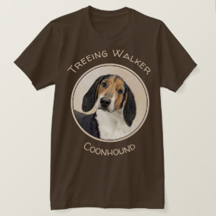 T-shirt Treeing Walker Coonhound Peinture - Art original