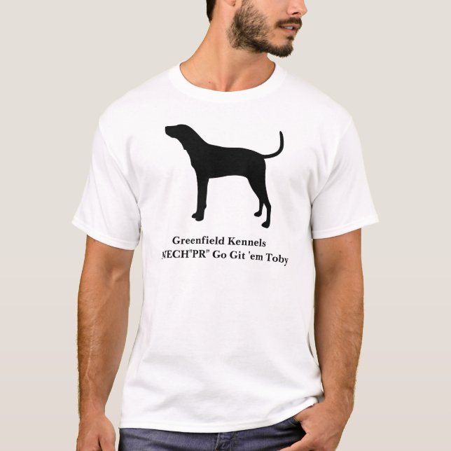 T-shirt Treeing Walker Coonhound personnalisable (Devant)