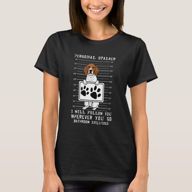 T-shirt Treeing Walker Coonhound Traqueur Personnel (Devant)