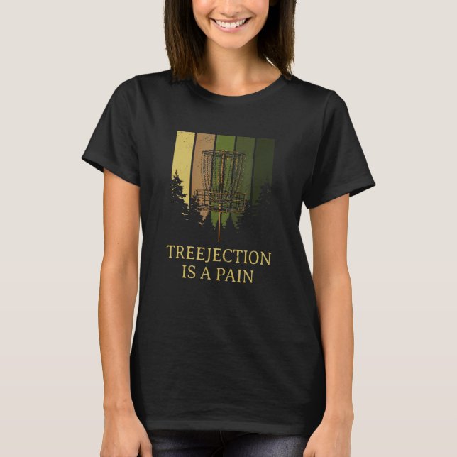 T-shirt Treejection Est Un Disque De Douleur Golf Humour G (Devant)