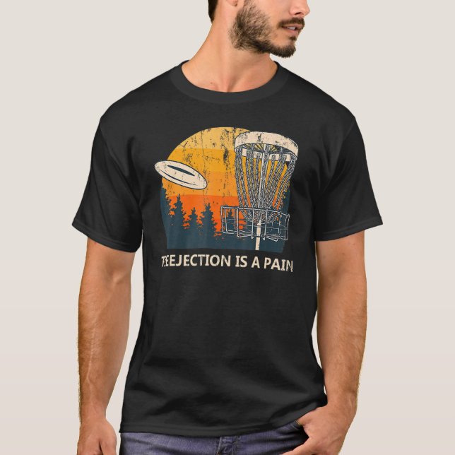 T-shirt Treejection Est Une Douleur  Humour De Golf De Dis (Devant)