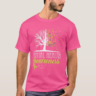 T-shirt Trees Mois de sensibilisation à la santé mentale C