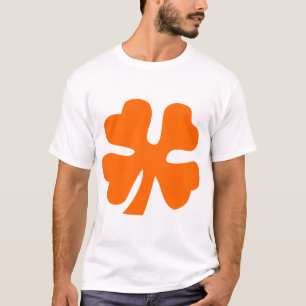 T-shirt Trèfle à quatre feuilles - Orange