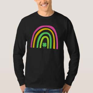 T-shirt Trèfle à quatre feuilles vert Arc-en-ciel Saint Pa