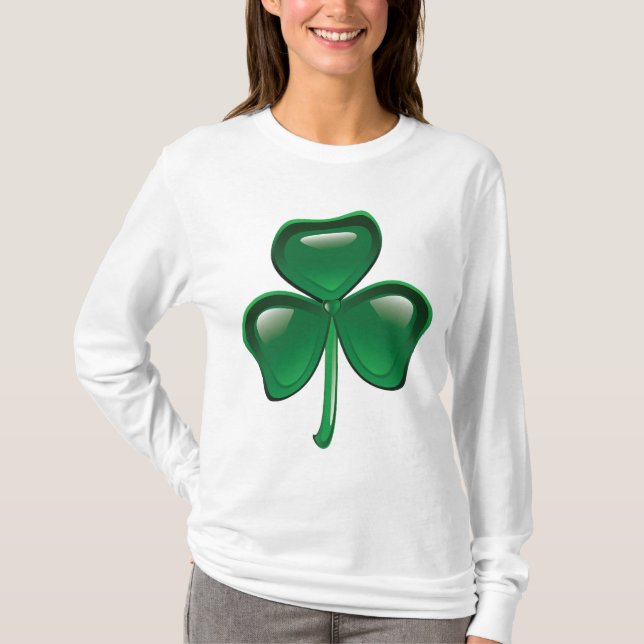 T-shirt Trèfle à trois feuilles Shamrock vert (Devant)