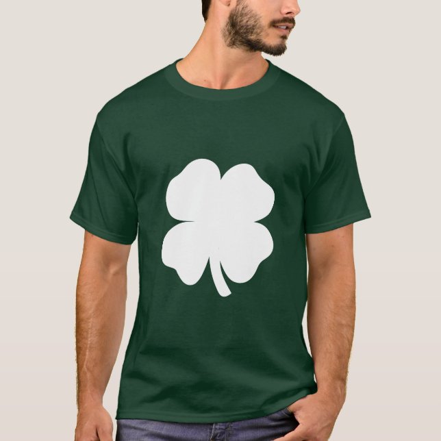 T-shirt Trèfle blanc (Devant)