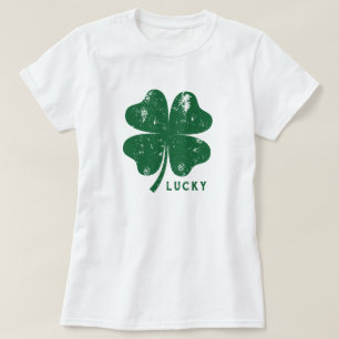 T-shirt Trèfle Chanceux Couleur Éditable Vintage Saint-Pat