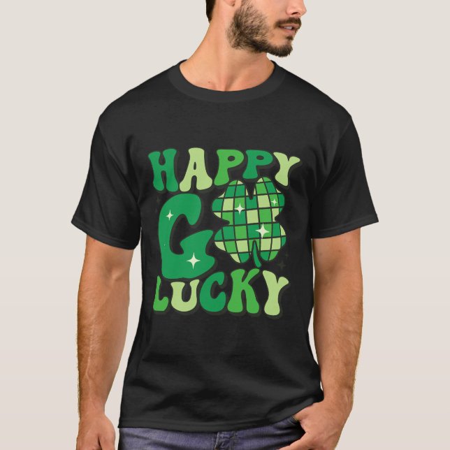 T-shirt Trèfle Chanceux Saint Patrick Femmes Hommes  (Devant)