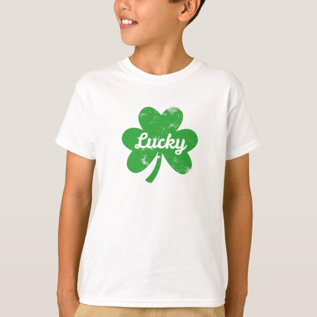 T-shirt Trèfle Chanceux St Patrick (Devant)