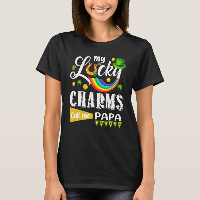 T-shirt Trèfle de la Saint-Patrick de Papa (Devant)