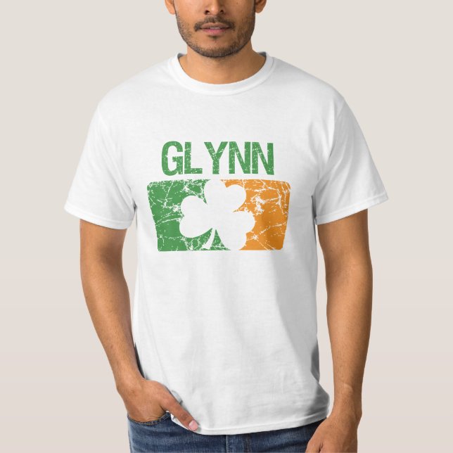 T-shirt Trèfle de nom de famille de Glynn (Devant)