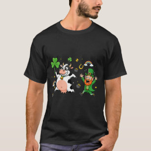 T-shirt Trèfle de vache amusant jour de la Saint-Patrick f