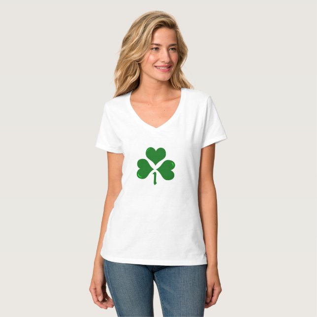 T-shirt Trèfle irlandais (Devant entier)
