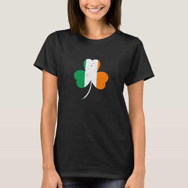 T-shirt Trèfle irlandais Fête de la Saint-Patrick (Devant)
