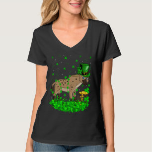 T-shirt Trèfle irlandais Leprechaun Hyène Fête de la Saint