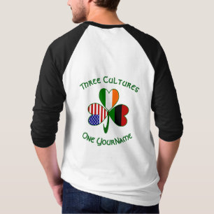 T-shirt Trèfle personnalisé Afrique Irlande États-Unis USA