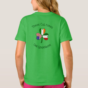 T-shirt Trèfle personnalisé Autriche Irlande États-Unis