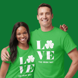 T-shirt Trèfle Shamrock Trèfle à Trois Feuilles Vert Irlan