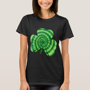 T-shirt Trèfle Tie Dye vert Irlandais Hippie St Patrick Fê