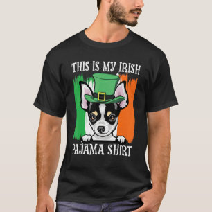 T-shirt Trèfle vert chanceux irlandais C Chihuahua Saint-P