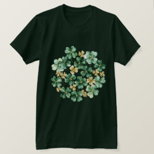 T-shirt Trèfle Vert Or
