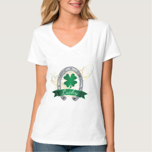 T-shirt Trèfles chanceux se sentants de shamrock