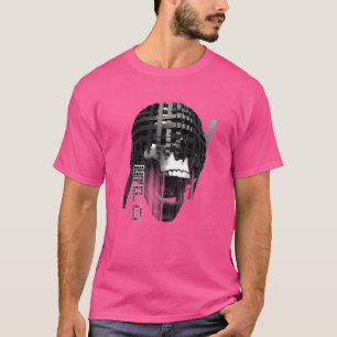 T-shirt treillis gothique du crâne