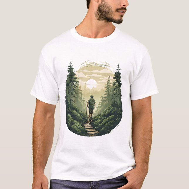 T-shirt Trek forestier mystique - Trailblazing forestier (Devant)