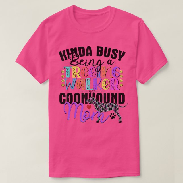 T-shirt Trek Walker Coonhound Maman Walker Coonhound Lov (Design devant)
