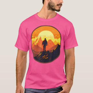T-shirt Trekking Alpinisme Randonnées Montagnes Nature Mo