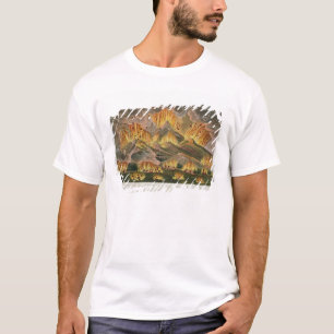 T-shirt Tremblement de terre et éruption de la montagne