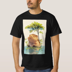 T-shirt Trempette de détente de capybara