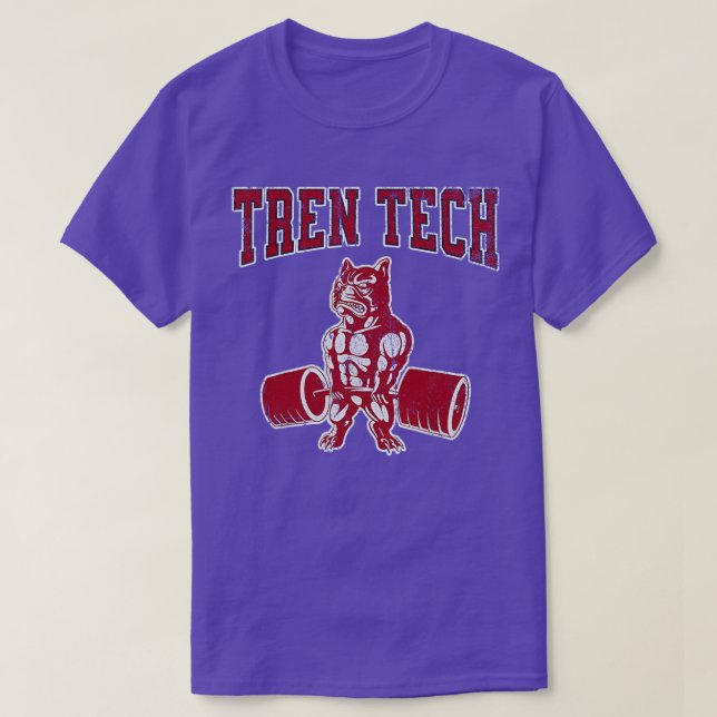 T-shirt Tren Tech Gym musculation (Design devant)