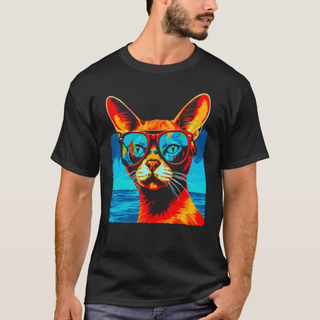 T-shirt Trending Abyssinian Cat (Devant)