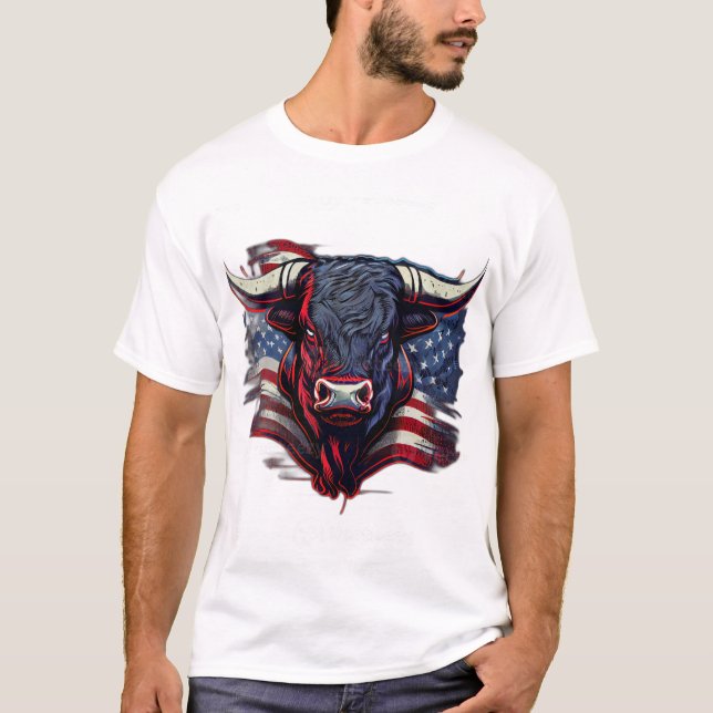 T-shirt Trending American flog t shirt pour hommes (Devant)