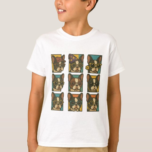 T-shirt Trendsetters Boston Terrier (Devant)