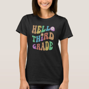 T-shirt Trendy Bonjour Enseignant de 3e année Bonjour 3e G