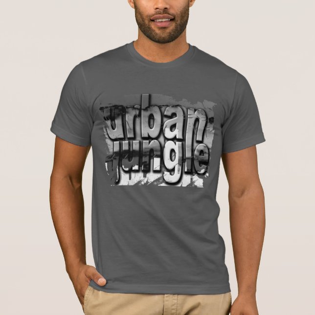 T-shirt Trendy Distressed Cool Urbain Jungle (Devant)