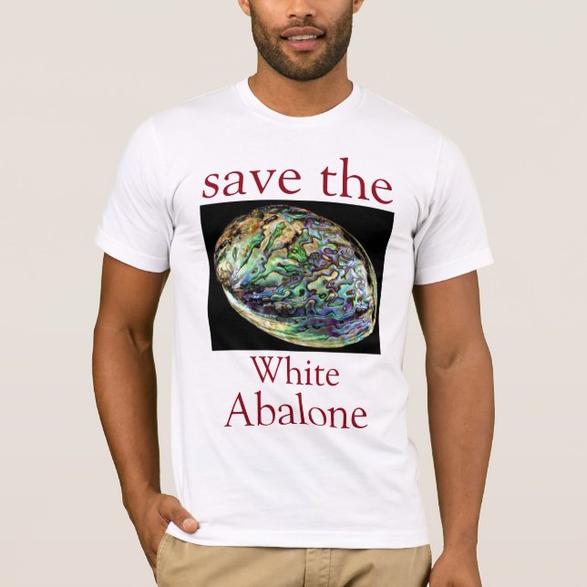 T-shirt Trendy Enregistrer La Citation Blanche Abalone Bla (Devant)
