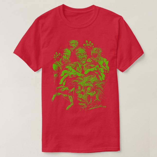 T-shirt Trendy Halloween Zombie Fright Night  (Design devant)