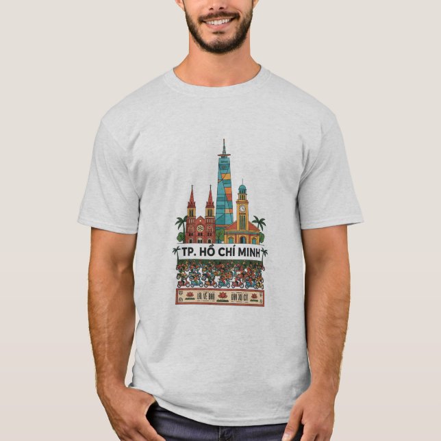 T-shirt Trendy Ho Chi Minh City Saigon Explorer Vietnam Ur (Devant)