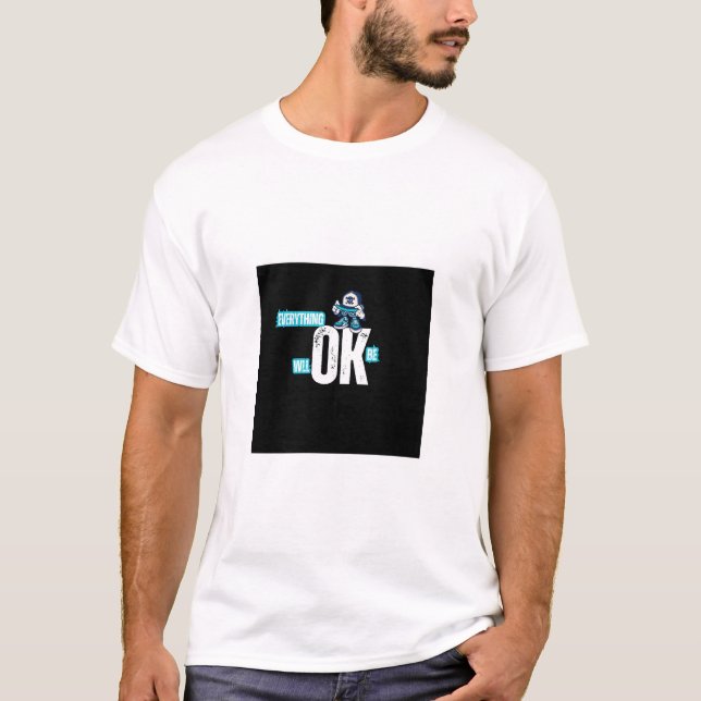 T-shirt Trendy OK Printed Tee Men's Fashion (Devant)