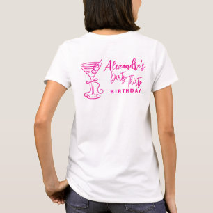 T-shirt Trendy Rose Dirty Thirty 30e Anniversaire