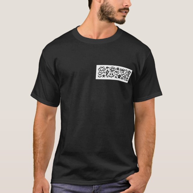 T-shirt Trendy Urban Graffiti Doodles  (Devant)