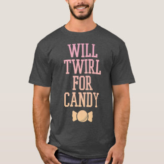 T-shirt Trendy Will Twirl For Candy Gradient Tet495