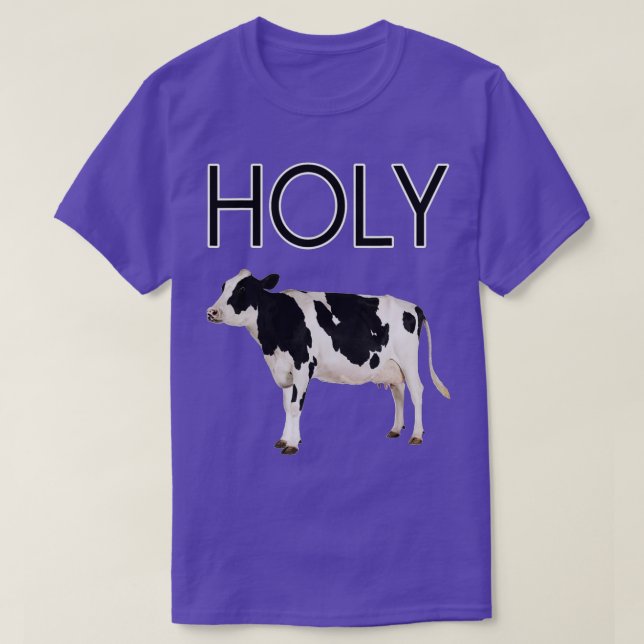 T-shirt Trendy z unisex adulte Holy Cow, Rouge, Small US (Design devant)