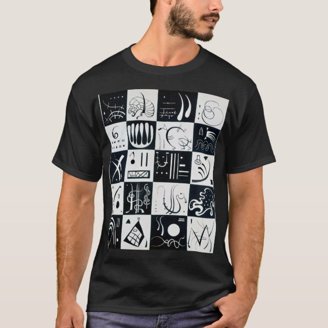 T-shirt Trente, Abrégation Biomorphique - Kandinsky (Devant)