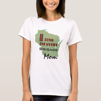 T-shirt trente-deuxième Brigade d'infanterie avec la carte